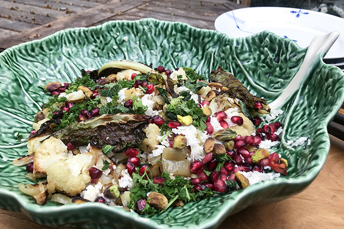 Ensalada de coliflor Ottolenghi